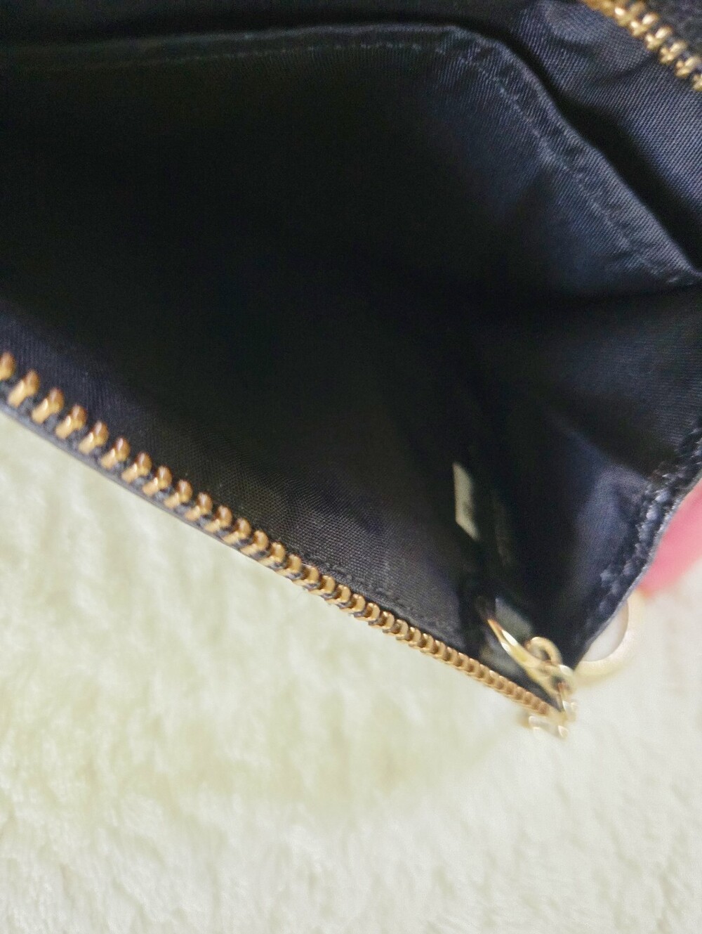 COACH ✨️ Women's Black Leather Zip Card Case with Key Ring - Picture 13 of 13